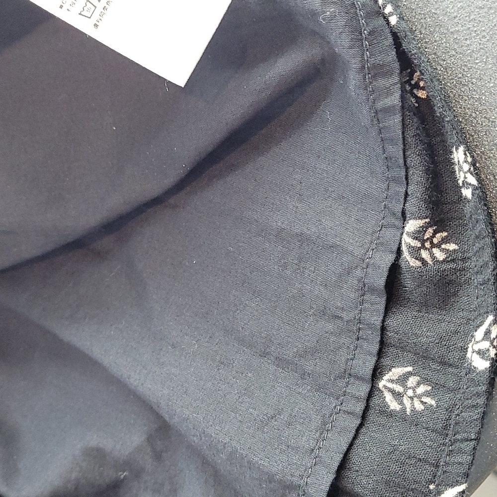 Old Navy Black & White embroidered Boho Shift Mini Sleeveless Dress XS - Picture 10 of 10